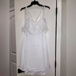 White mini dress